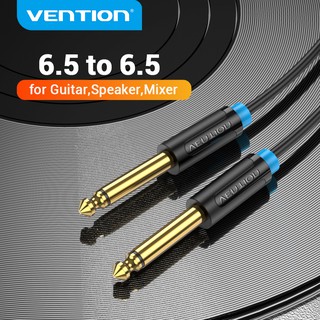 Vention aux guitar cáp jack 6.5 mm đến 6.5 mm cáp âm thanh cho đàn guitar trộn loa stereo jack 6.35 mm cáp aux
