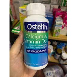 (Mẫu mới) - Canxi bầu Ostelin Calcium & Vitamin D3 130 viên