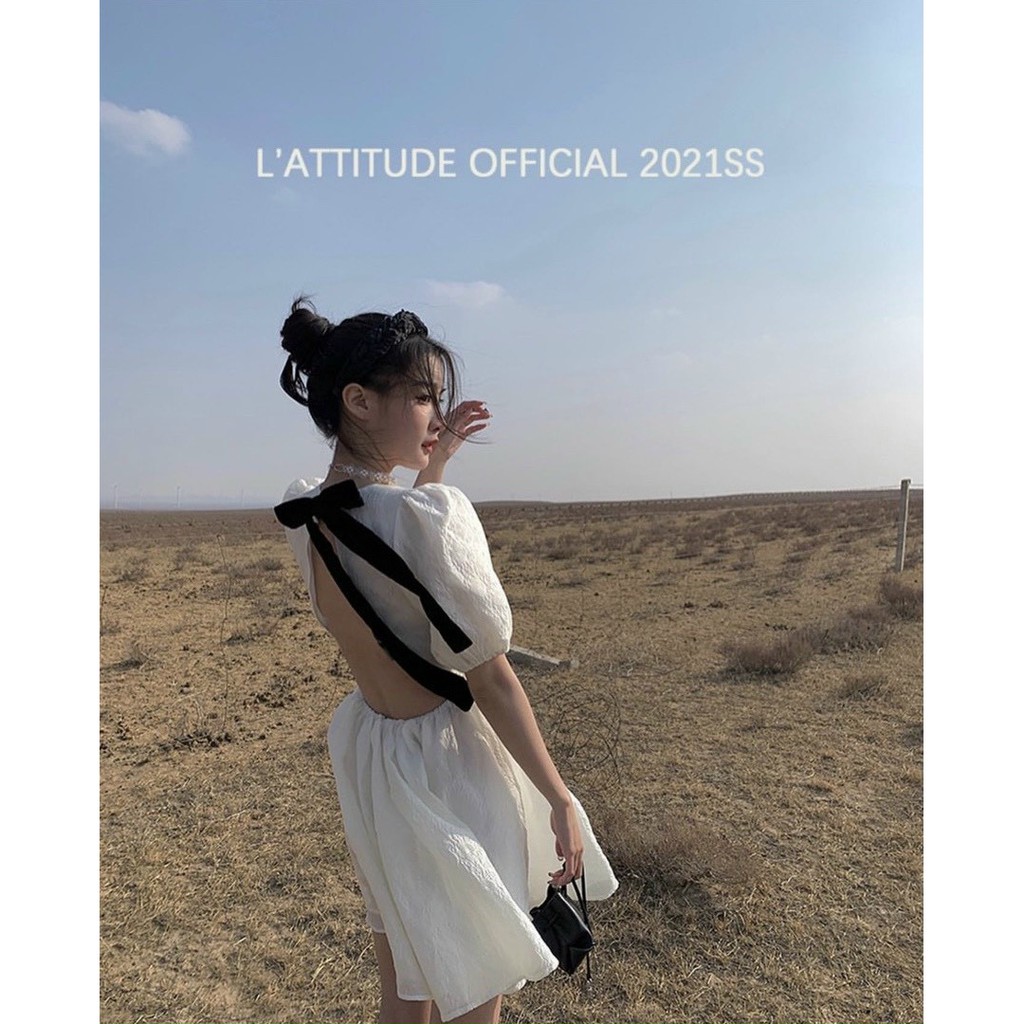 Đầm xòe nữ, đầm nữ màu trắng chất vải đẹp, hàng bán shop, phom váy trẻ trung, dưới 52kg | BigBuy360 - bigbuy360.vn