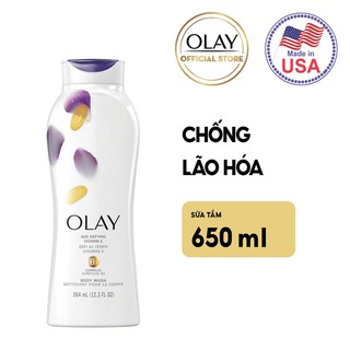 [Mã PG2112B giảm 8% đơn 199K] Sữa tắm Olay Body wash Age Defying 650ml