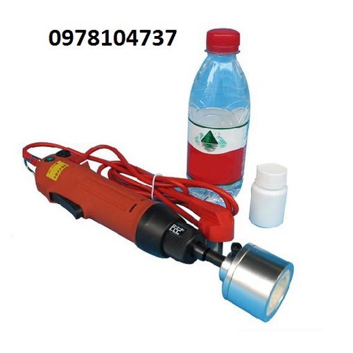 Máy siết nắp chai nước sâm, sữa bắp, sữa hạt sen, máy vặn nắp chai nhựa cầm tay, máy đóng nắp chai nhựa cầm tay OS600