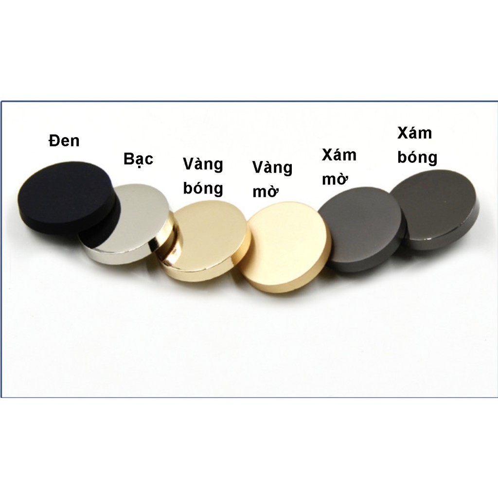 Cúc kim loại cao cấp, Khuy áo phẳng, phù hợp áo vest nam và nữ, quần tây, áo khoác măng tô, áo khoác dạ