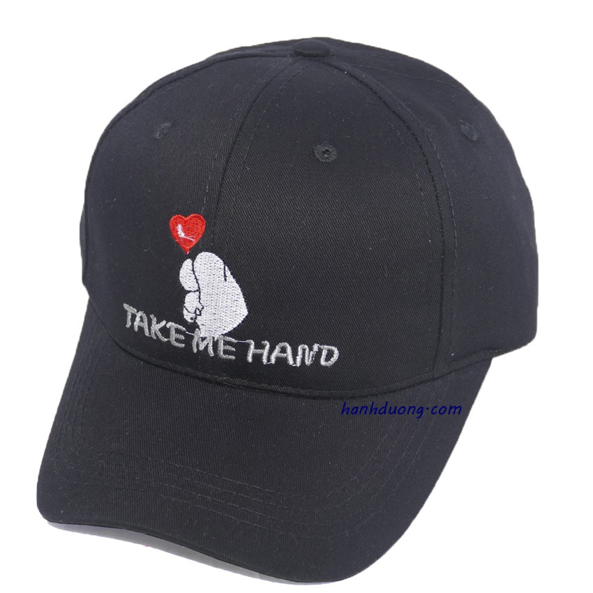 [ Nhiều màu ] Nón kết Take Me Hand Mũ lưỡi trai bắn trái tim nón mũ thời trang khóa xịn, chất liệu vải cotton thoáng mát