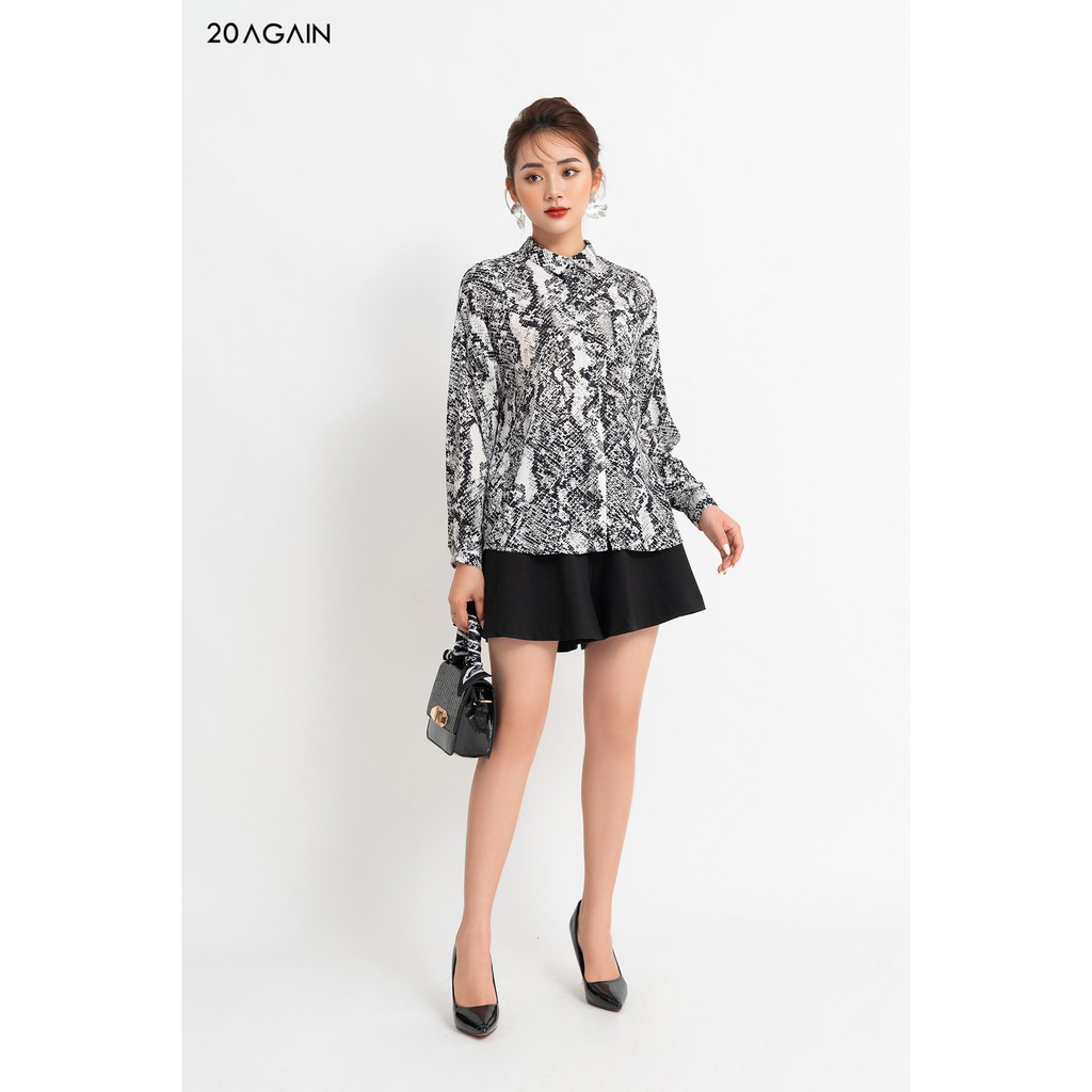 [Mã WABRM50 giảm 15% đơn 99k] Áo sơ mi dài tay cổ đức 20AGAIN ASA1616 | BigBuy360 - bigbuy360.vn