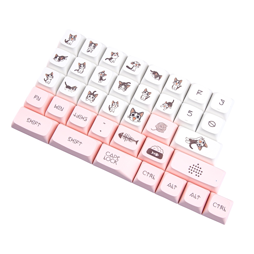 141 Phím Đặt Cấu hình XDA Keycaps PBT Thuốc nhuộm thăng hoa Bố cục ANSI cho Công tắc Cherry MX Bàn phím cơ