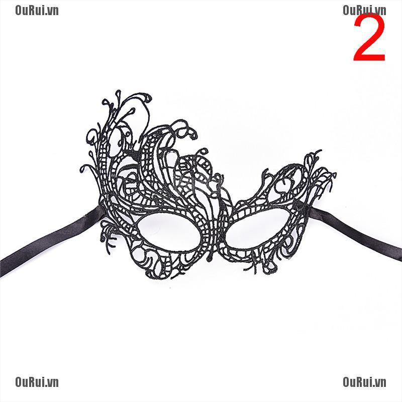 Mặt Nạ Ren Đen Che Mắt Tiện Dụng Cho Nữ