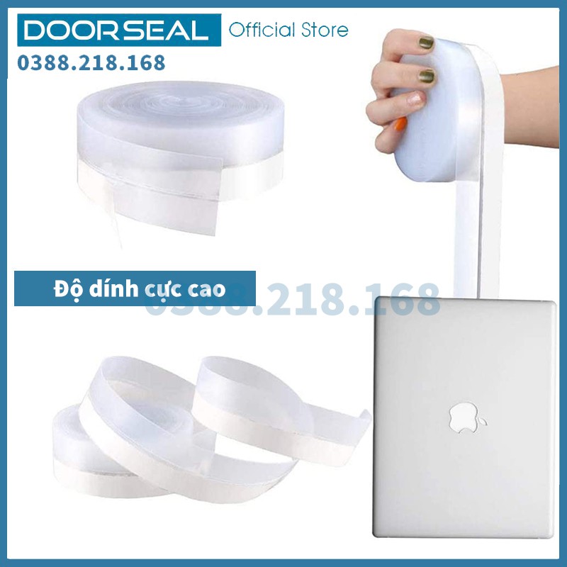 Gioăng,ron cao su chân cửa, ngăn côn trùng, thoát hơi lạnh, bụi hiệu quả, loại 2m (Size 60mm) - DOORSEAL™ (Vietnam)