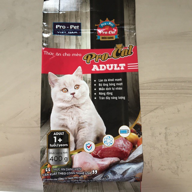 Thức ăn hạt cho mèo trưởng thành PRO CAT bao lớn 2kg