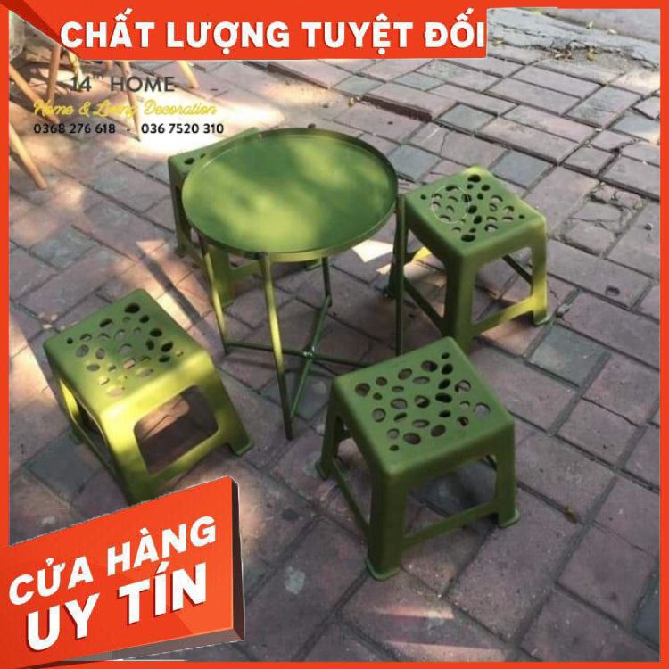 {Rẻ Vô Địch} GHẾ NHỰA Trà Chanh, Trà sữa, Cafe Vỉa Hè - Hàng chính hãng Việt Nhật xuất khẩu