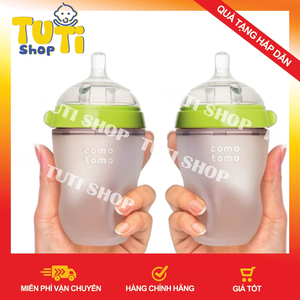 [tặng quà kèm theo] bình sữa como comotomo 150ml/250ml [hàn quốc]