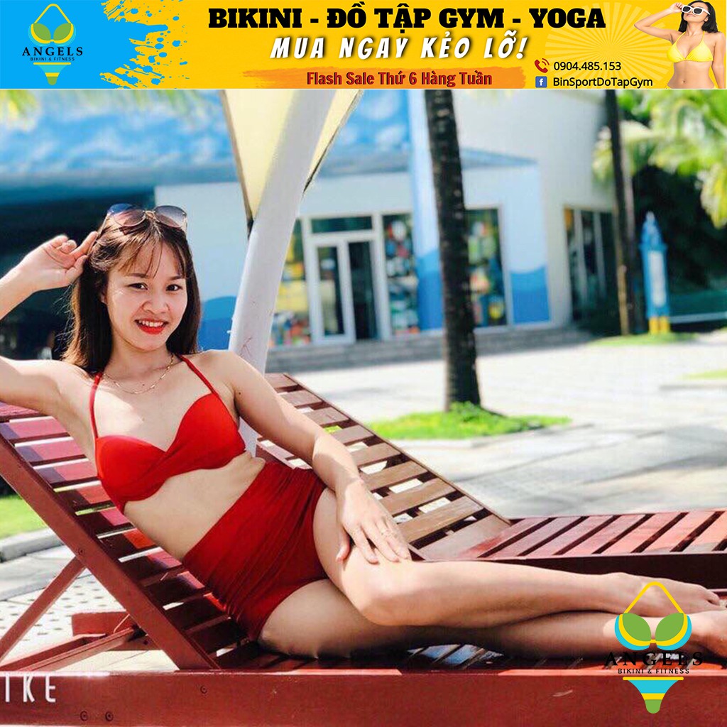 Bikini Hai Mảnh 1 Dây Cạp Cao Nhiều Màu Siêu Hot BHV018 | BigBuy360 - bigbuy360.vn