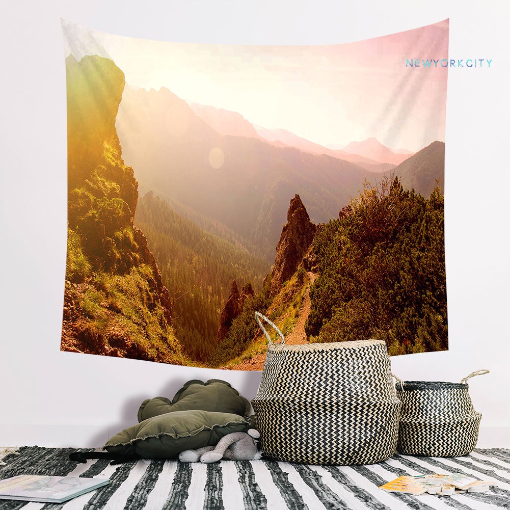 Thảm Treo Tường In Hình Phong Cảnh Núi Non Độc Đáo