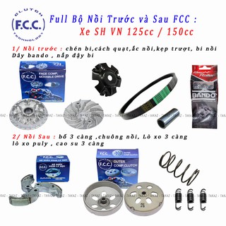 A4 [ SH Việt 2012 - 2015 ] Full bộ nồi FCC trước và nồi sau SH Việt 125-150 hàng FCC