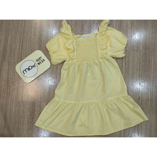 Váy đầm tiểu thư dáng smock vải thô mỏng cực xinh