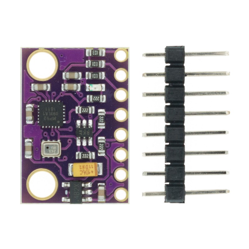 MPU-9250 MPU9250 BMP280 SPI IIC / I2C 10DOF Con quay hồi chuyển tăng tốc La bàn Mô-đun bảng cảm biến