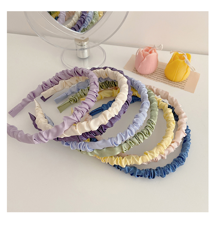 Cài Tóc Vải Satin Màu Trơn Thời Trang Cho Nữ