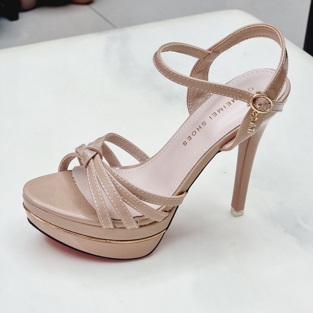 Giày Cô Dâu Đi Tiệc💥HÀNG ĐẸP💥Sandal Cao Gót 13p Đế Đỏ Đúp Kép 208-315