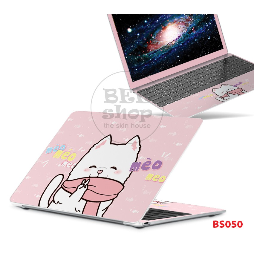 Skin dán laptop mèo cute cho Macbook/HP/ Acer/ Dell /ASUS | BigBuy360 - bigbuy360.vn