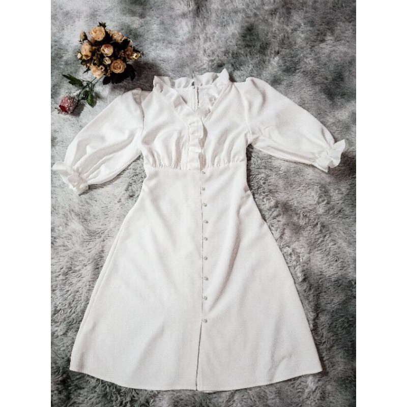 [BIGSIZE MOOHAN] ⚡️𝐌𝐈𝐄̂̃𝐍 𝐏𝐇𝐈́ 𝐒𝐇𝐈𝐏⚡️ĐẦM BIGSIZE TRẮNG CỔ BÈO XÒE NHẸ, ĐẦM ĐÁM CƯỚI | BigBuy360 - bigbuy360.vn