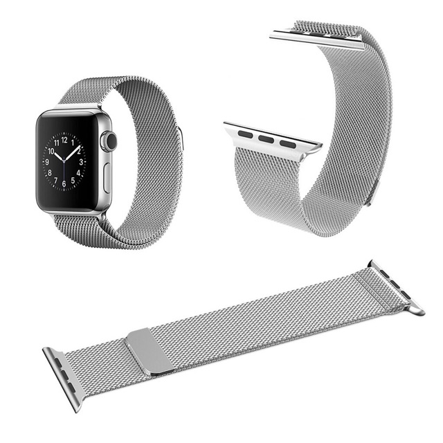 Dây Đeo Apple Watch Thép Không Gỉ full Màu full Size (ACESHLEY)