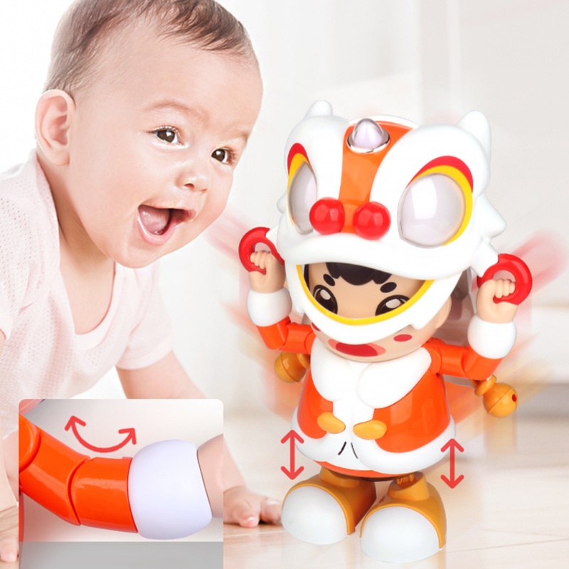 Youn 16x13x24cm 6 3x5 12x9 45in Nhảy Sư Tử Ngộ nghĩnh Đồ Dùng Năm Mới Đồ Chơi Tương Tác