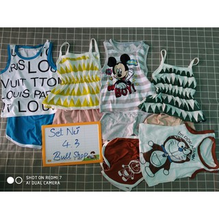 SET 5 BỘ BA LỖ/ÁO DÂY BÉ GÁI