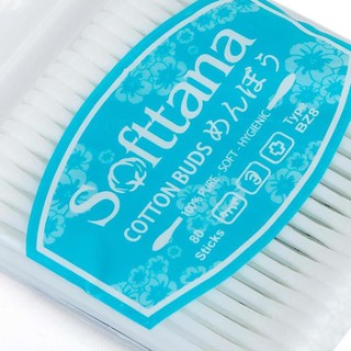 Bông vệ sinh tai mũi trẻ em Softana BZ8 dạng túi zip Lố 12 túi
