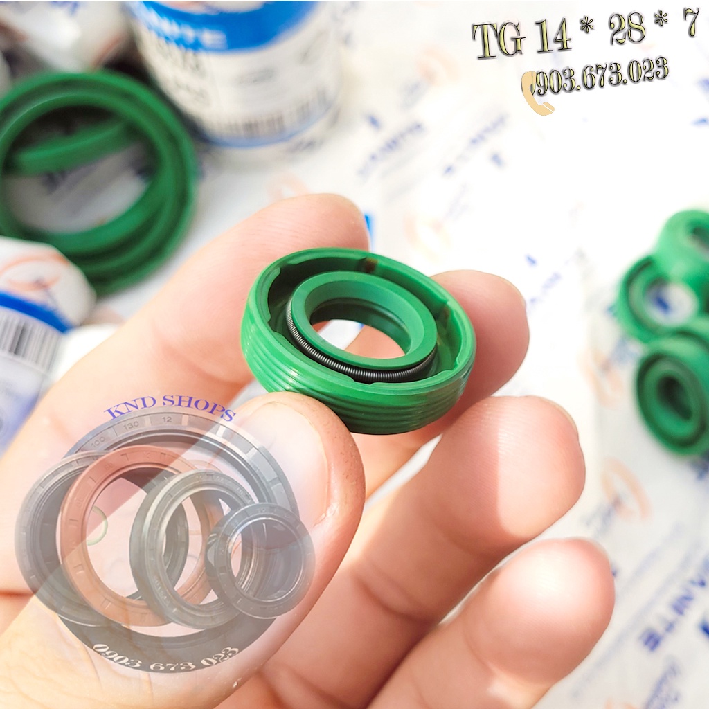 Phốt chặn dầu  Janite TG 14*28*7,  phụ tùng xe máy, máy bơm nước và máy phát điện công nghiệp | KND Shops