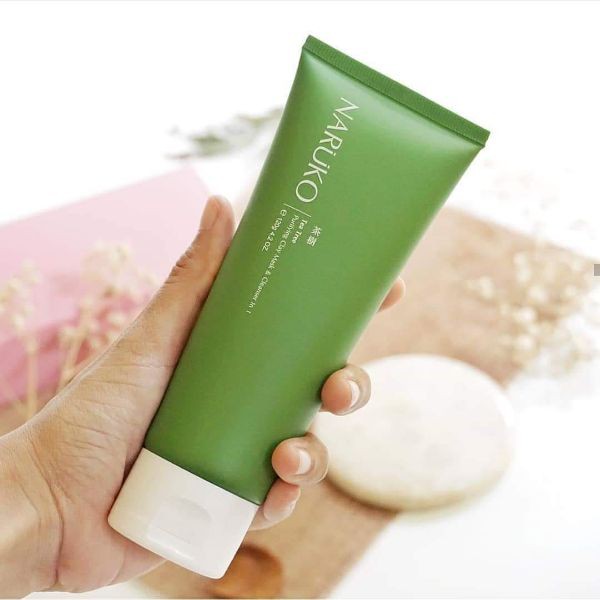 [Chính Hãng] Sữa Rửa Mặt Tràm Trà Giảm Mụn Dạng Bùn - NARUKO Tea Tree Purifying Clay Mask And Cleanser In 1 120ml