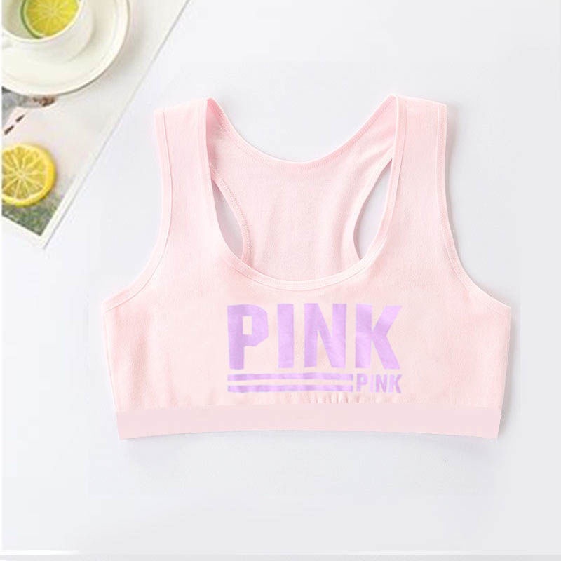 9-16 Tuổi Áo Ngực Hai Dây Bằng Vải cotton Cho Bé Gái