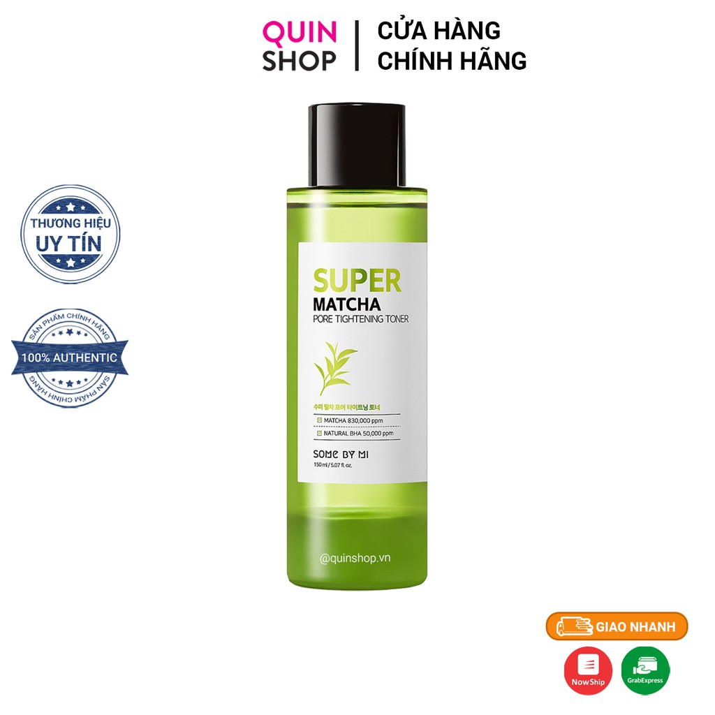 Nước Cân Bằng Thu Nhỏ Lỗ Chân Lông Some By Mi Super Matcha Pore Tightening Toner