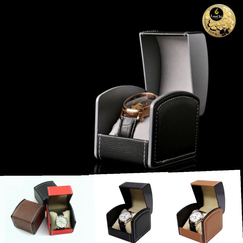 🎀 Hộp đồng hồ da cao cấp có gối Lanchi1688