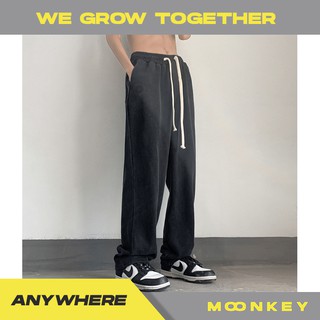 Quần Nỉ Ống Rộng Phong Cách Unisex