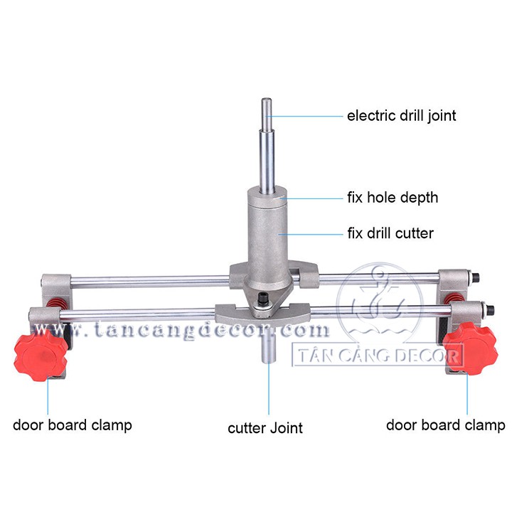 Bộ dụng cụ phay khóa cửa - A010027