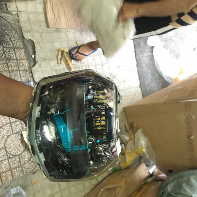 Pha đèn led 2 tầng cho sirius fi