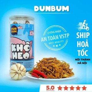 Khô heo, khô lợn cháy bơ tỏi 300g DumBum, , đồ ăn vặt Hà Nội, vừa ngon vừa rẻ