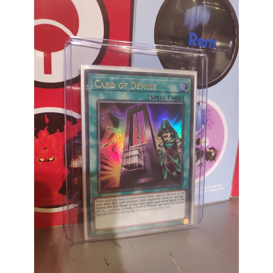 Lá bài thẻ bài Yugioh Card Of Demise – Ultra Rare - Tặng bọc bài nhựa bảo quản