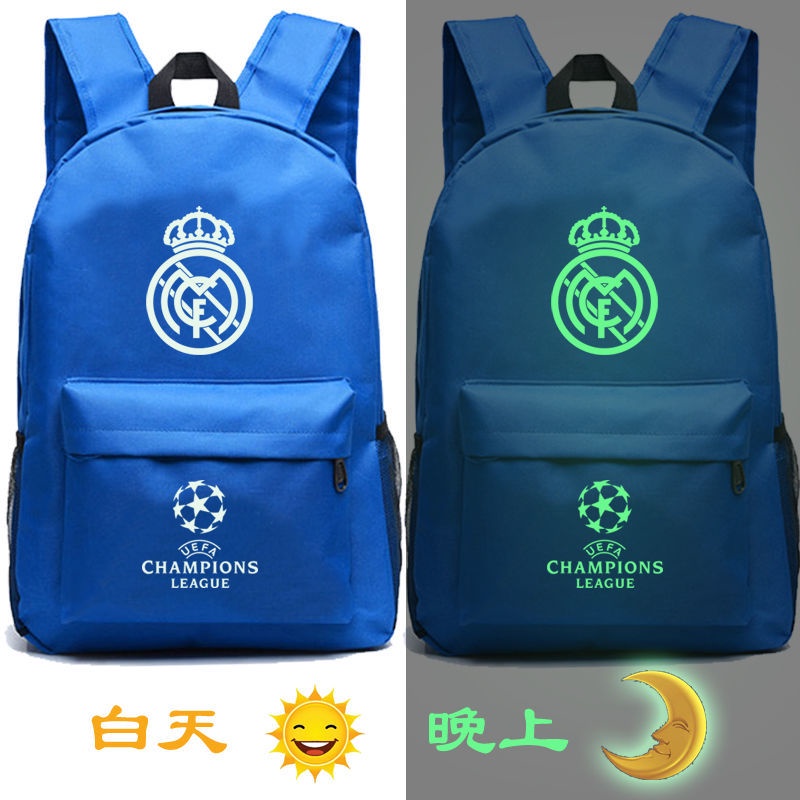 Ba Lô Đi Học In Logo Real Madrid Barcelona Paris Chelsea Manchester United Juve