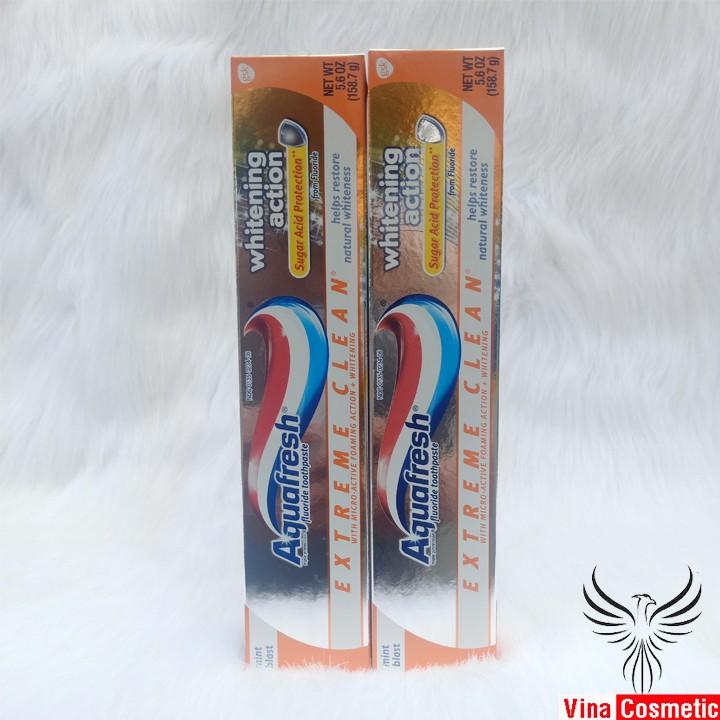 Kem Đánh Răng Aquafresh Extreme Clean Whitening Action - 158.7g Mỹ