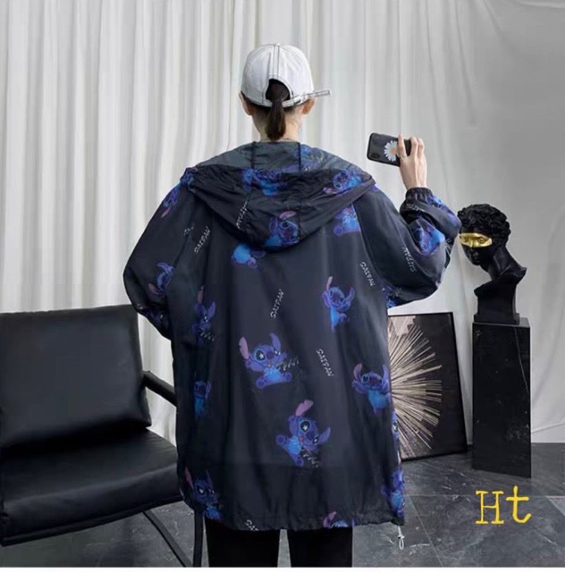 Áo gió Stich Chất liệu gió lì H2B868