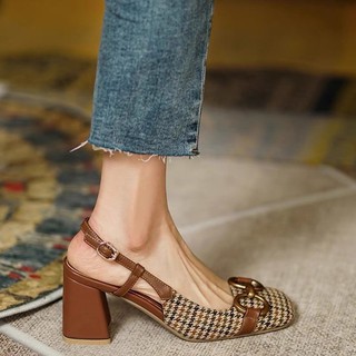 GIÀY HỞ GÓT GUCCI QC CARO