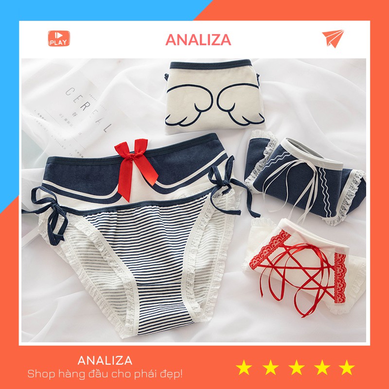 Quần lót nữ cotton đính nơ gợi cảm tôn dáng sexy QL20