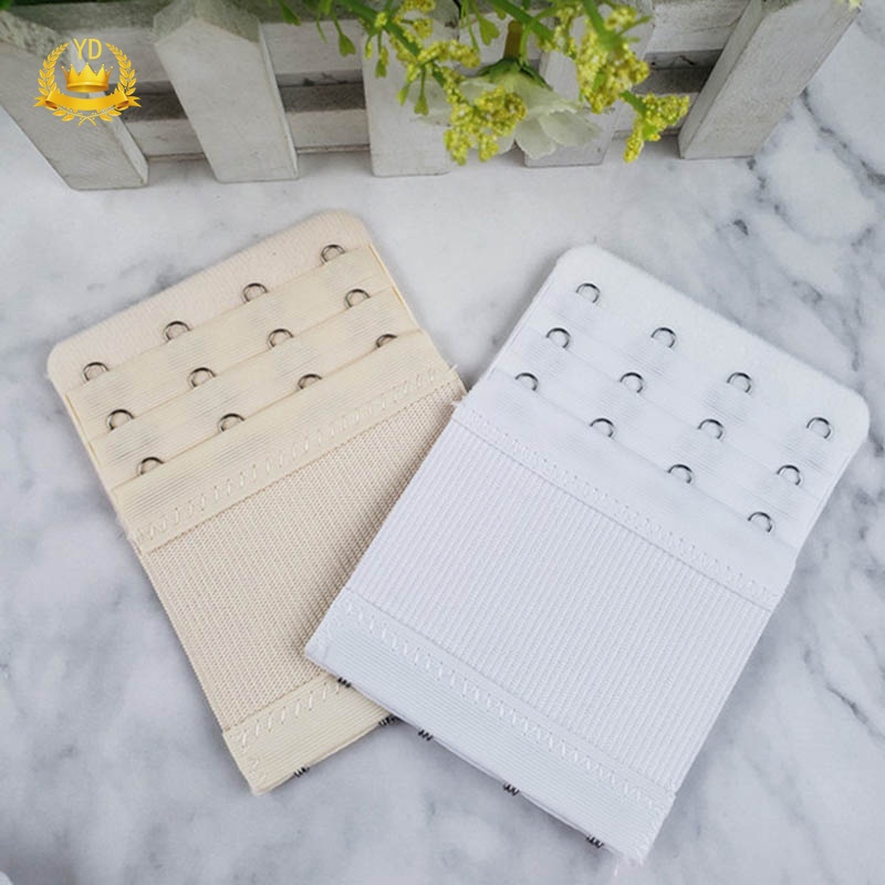 Khóa Nối Dài Áo Ngực Ba Hàng Bằng Thép Không Gỉ Đàn Hồi Khóa Cài Sau