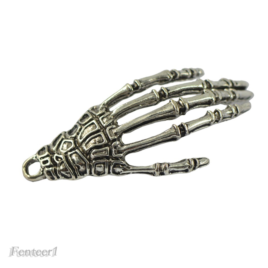 Bộ 10 mặt trang sức hình bàn tay xương người phong cách Halloween