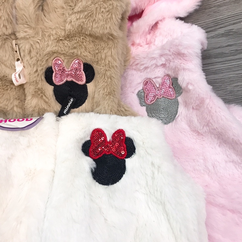 Áo gile lông 2 lớp dư xịn cho bé gái