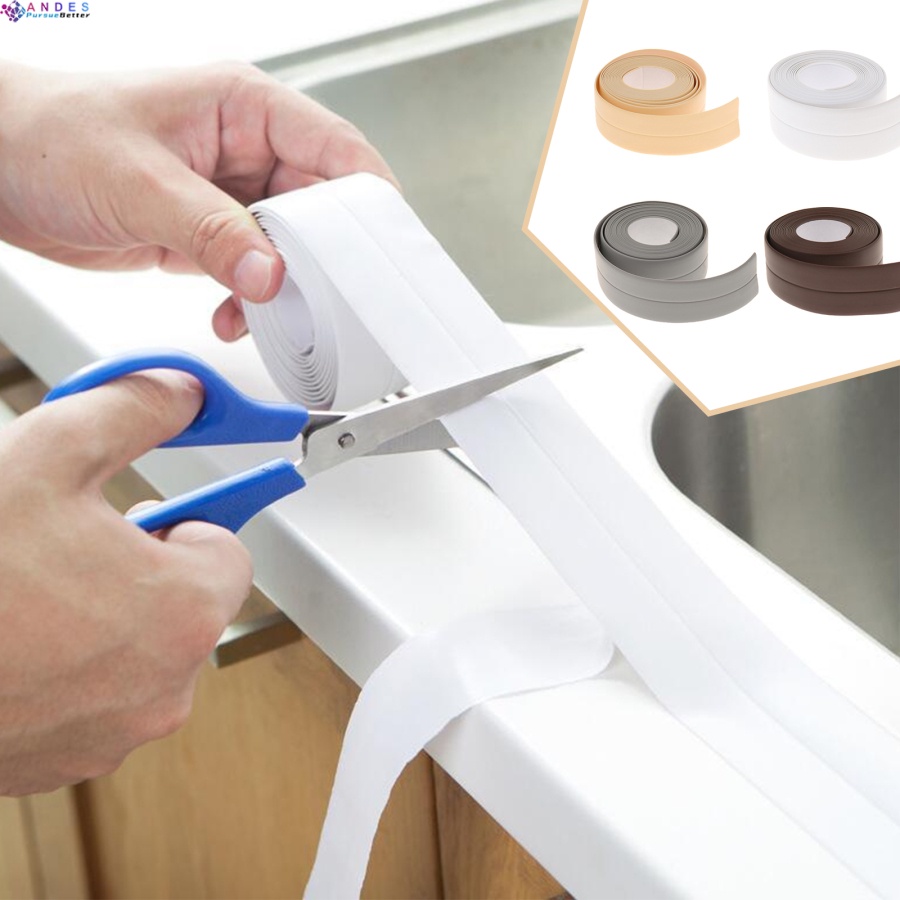 Băng keo PVC chống thấm nước dán bồn rửa nhà tắm/nhà bếp