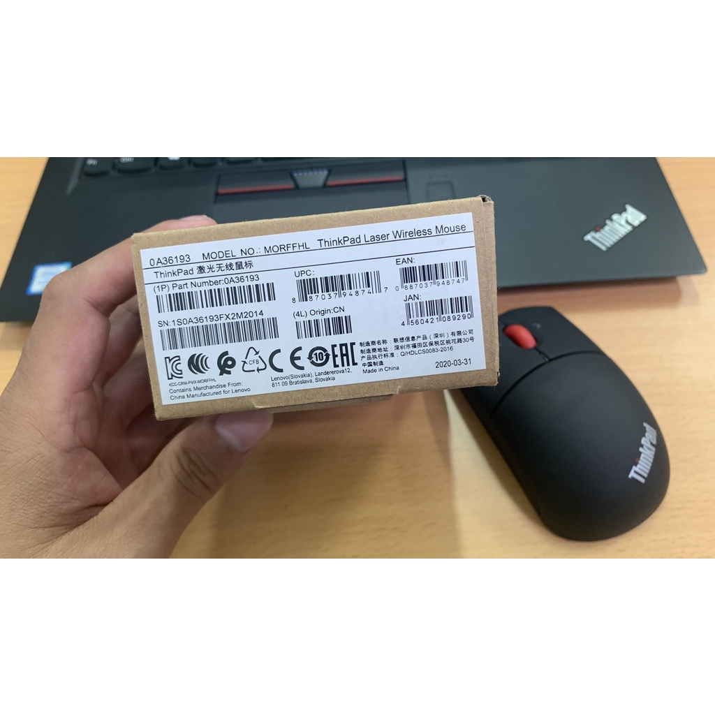 Chuột không dây laser Lenovo ThinkPad 0A36193 Hàng chính hãng 100%