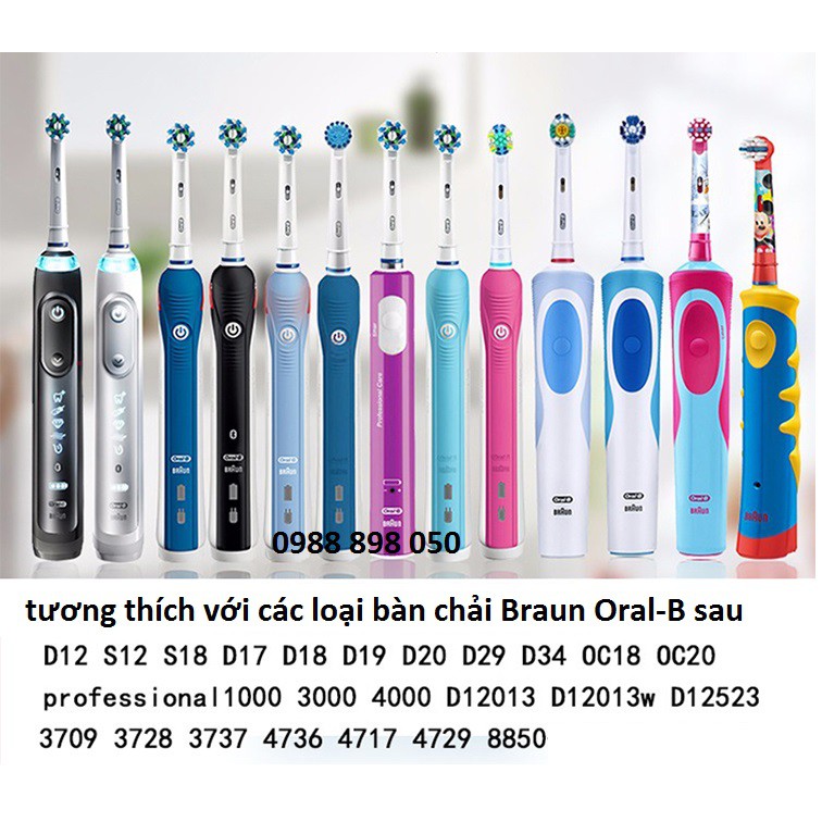 sạc braun oral b 3757 bàn chải đánh răng điện