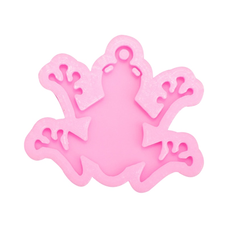 Bộ 3 Khuôn Làm Móc Khóa Resin Epoxy Resin Hình Rùa / Thằn Lằn / Ếch Sáng Bóng DIY