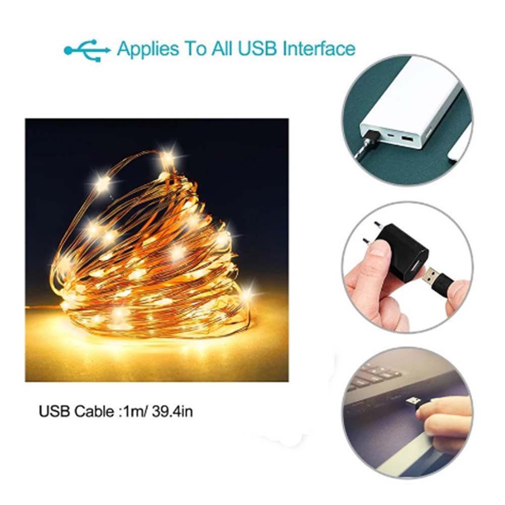 BORAG Dây Đèn LED Bằng Đồng Chống Nước Trang Trí Ngoài Trời